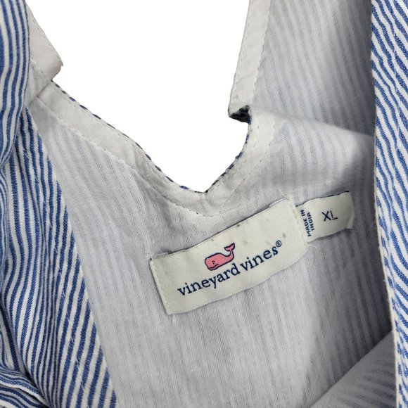 Vineyard Vines Striped Vneck spring summer Dress country club sailboat vacation - Picture 4 of 6